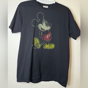 Disney Parks Mickey Mouse Graphic Tee Black Size Large